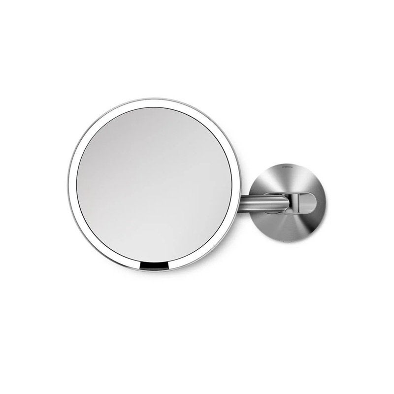 Simplehuman Spiegel met sensor (wandbevestiging), Minder dan 50 cm, Rond, Ophalen of Verzenden, Zo goed als nieuw