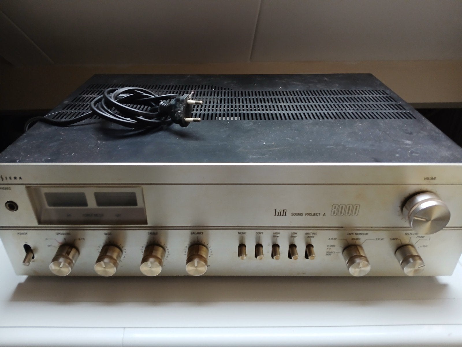 Siera Philips A-8000 versterker, Overige merken, Gebruikt, Ophalen of Verzenden, Minder dan 60 watt