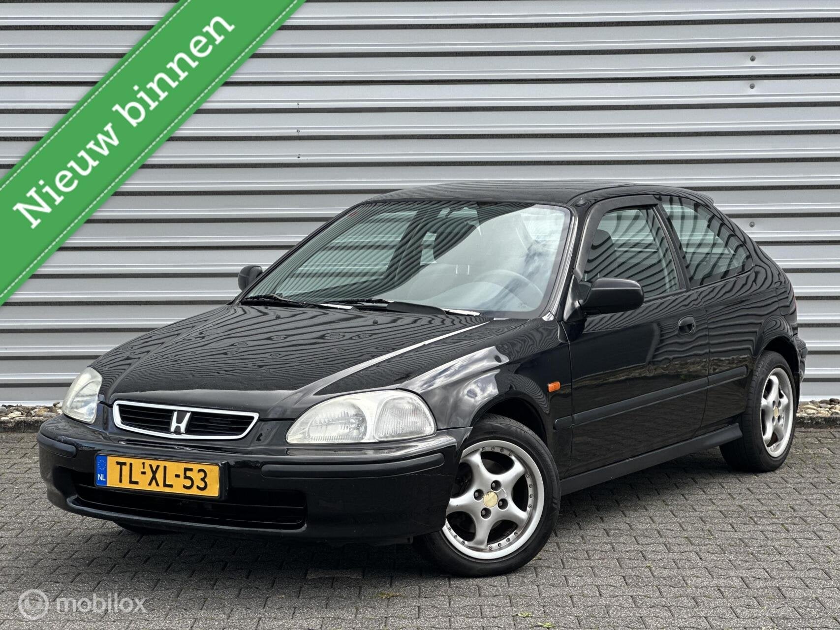 Honda Civic 1.4i S EJ9 | Automaat | Nieuwe APK |, Auto's, 4 cilinders, Metallic lak, Zwart, Origineel Nederlands