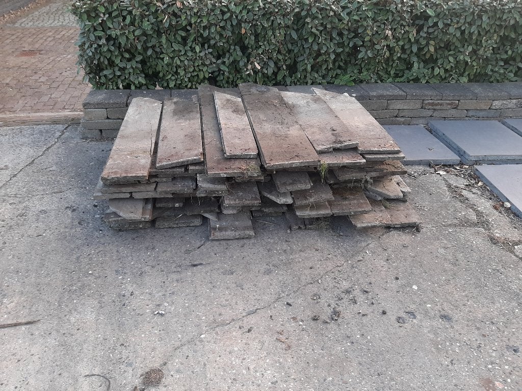 Gebruikte Azobe Hardhout Damwand Schoeiing Planken hout, Ophalen, Gebruikt, Palen, Hardhout