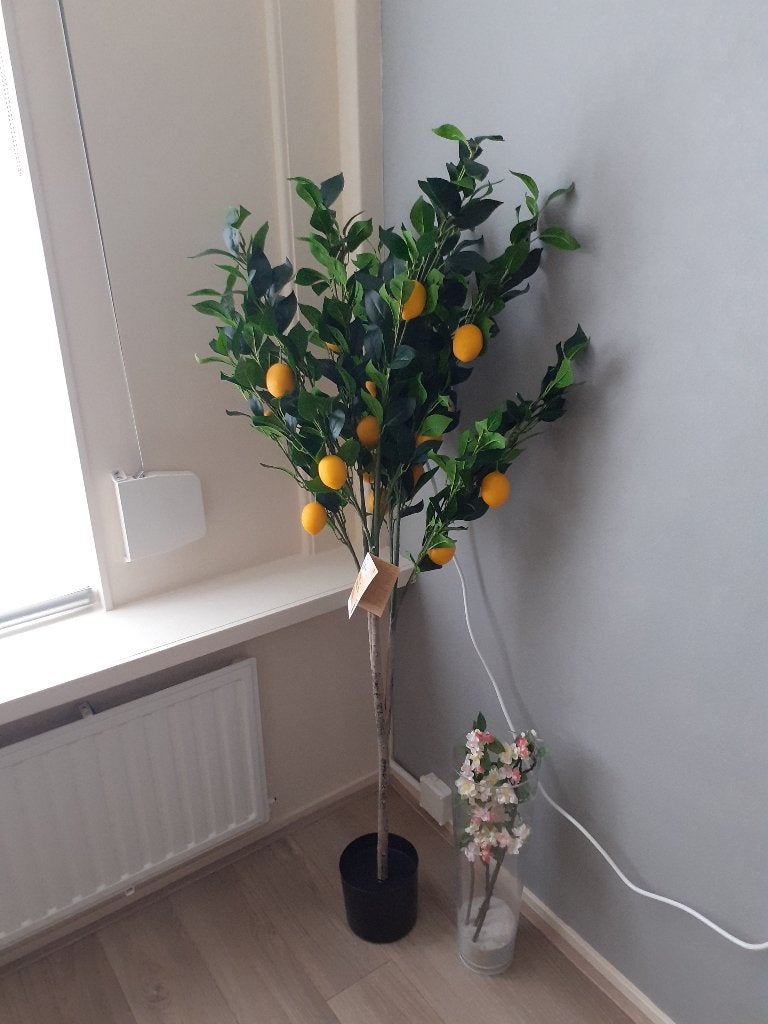 Kunstboom citroenen, Ophalen, Binnen, 160 cm, Kunstplant