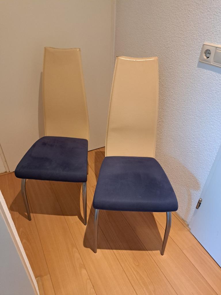 2 eetkamer stoelen 40euro, Huis en Inrichting, Stoelen, Ophalen of Verzenden, Leer