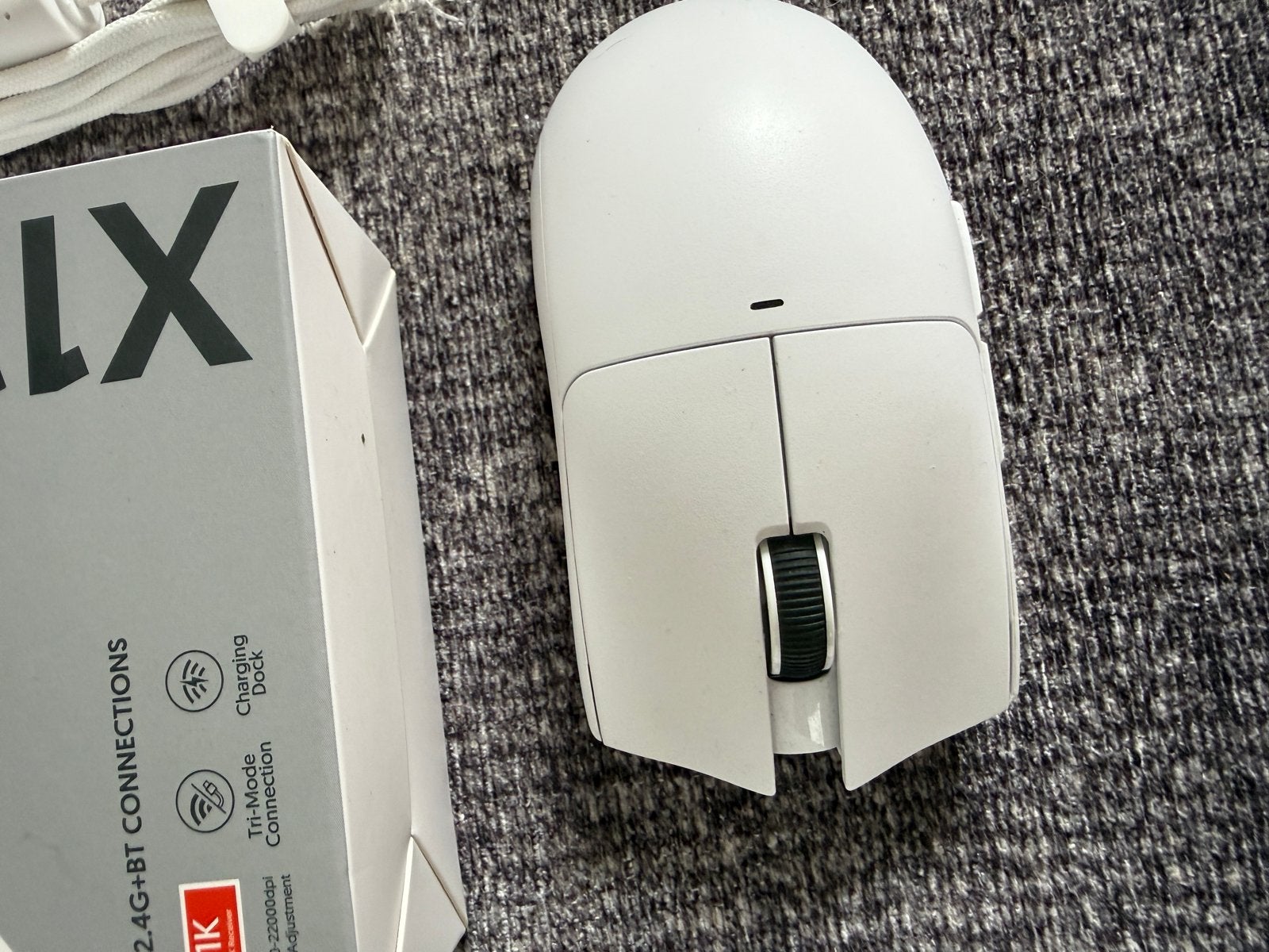 Attack Shark X11 Gaming Muis Draadloos Wit, Computers en Software, Muizen, Rechtshandig, Muis, Ergonomisch, Ophalen of Verzenden