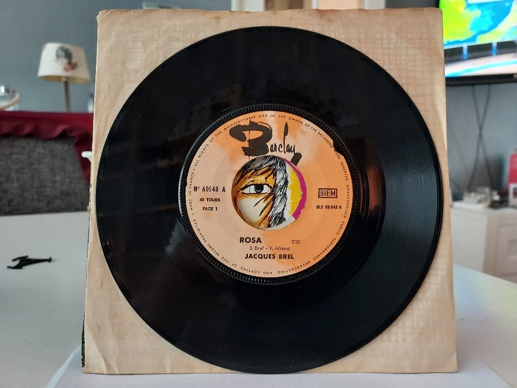 7" Single Jacques Brel - Rosa / De Nuttelozen Van De Nacht, Gebruikt, 7 inch, Ophalen of Verzenden, Overige typen