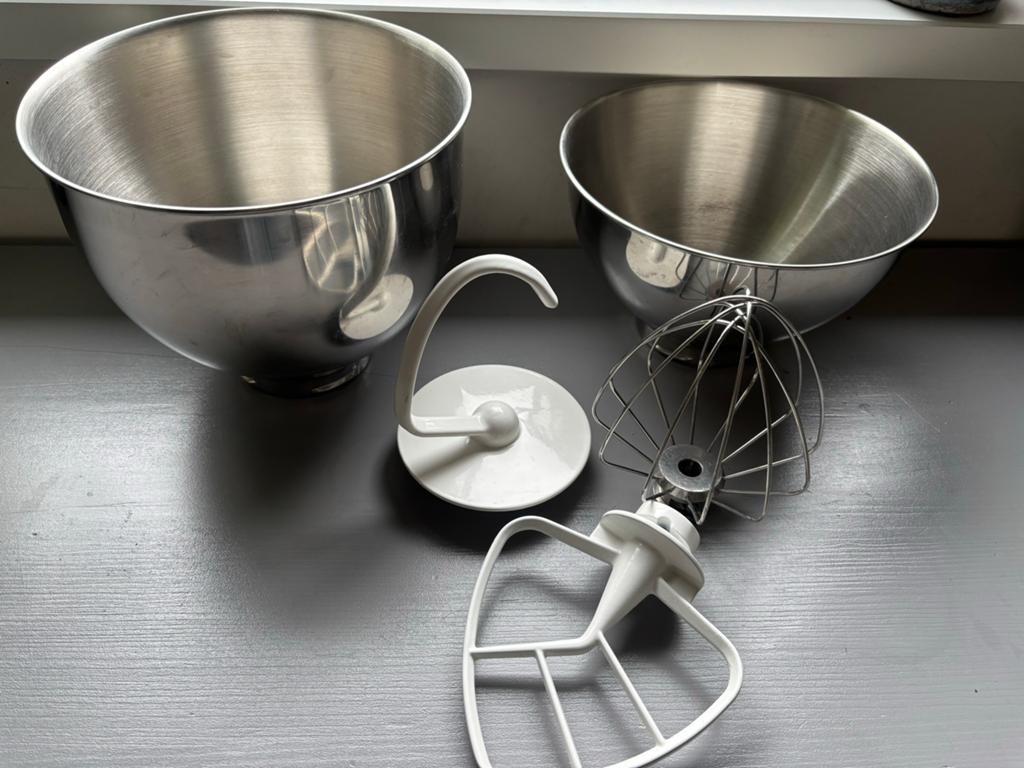 Accesoires AEG Ultramix: klopper, deeghaak, garde, kommen, Witgoed en Apparatuur, Keukenmixers, Ophalen, Gebruikt, 3 snelheden of meer