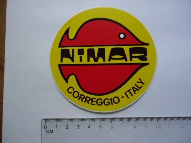 sticker oud NIMAR Vis duiken duiksport camera diving, Verzenden, Zo goed als nieuw, Bedrijf of Vereniging