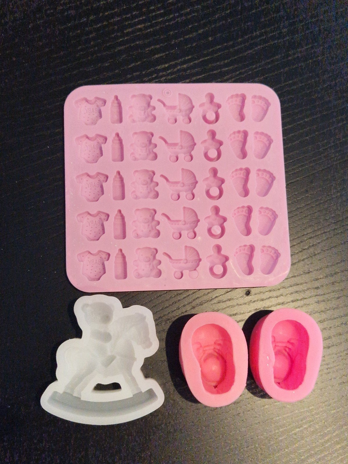 Siliconen mallen voor kaarsen en decoratie - Baby thema, Hobby en Vrije tijd, Overige Hobby en Vrije tijd, Ophalen of Verzenden