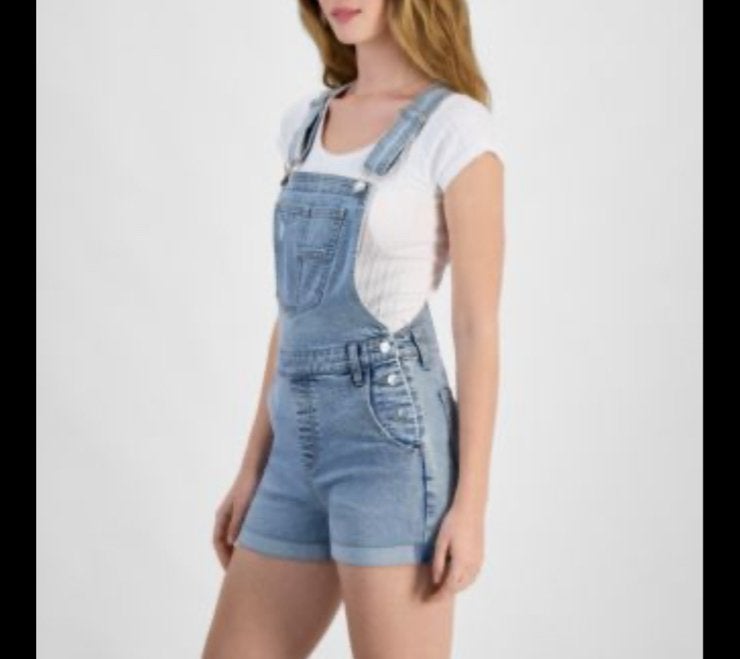 Denim Short Overalls, Kort, Blauw, Ophalen of Verzenden, Zo goed als nieuw