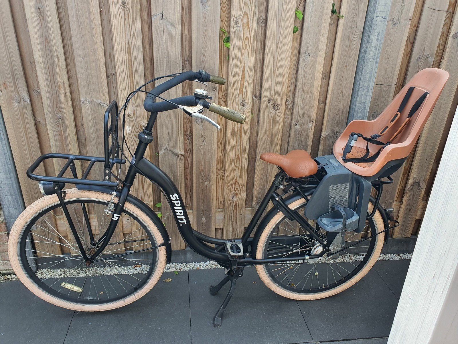 Spirit Carry Moederfiets 3 versnellingen frame 53 incl zitje, Dubbele standaard, 1 zitje, Ophalen, Overige merken