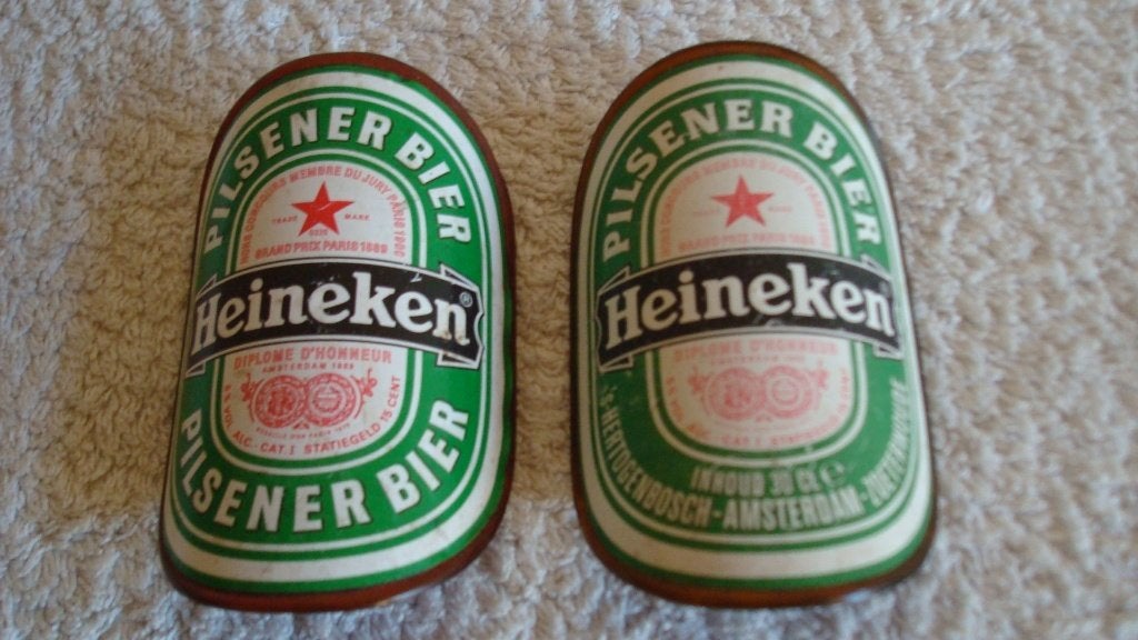 2 Heineken bier/fles openers, Verzenden, Heineken