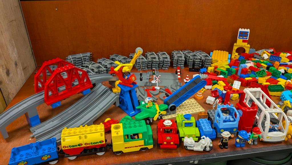 Grote Duplo Treinset met Dieren, Auto's en Veel Blokken, Kinderen en Baby's, Speelgoed | Duplo en Lego, Gebruikt, Overige thema's