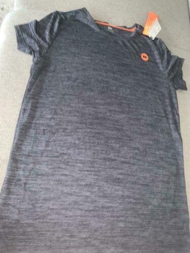hema sportshirt shirt 158 164 grijs grijze tshirt sport, Verzenden, Nieuw, Jongen, Sport- of Zwemkleding