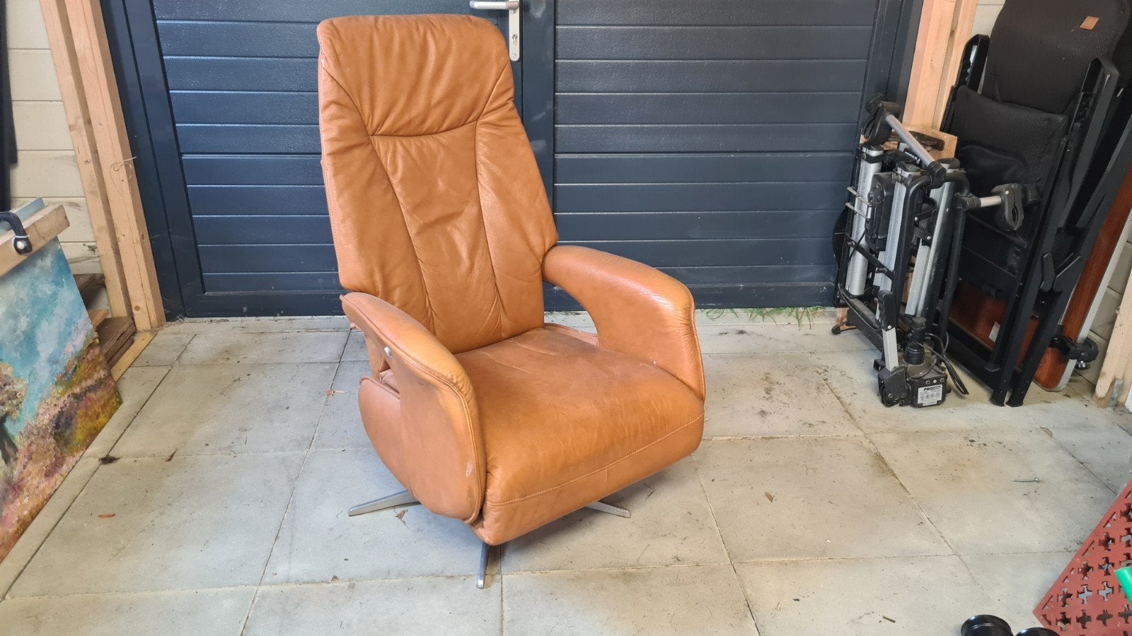 Foto 4 van Leren Relaxfauteuil - Comfortabel en Verstelbaar