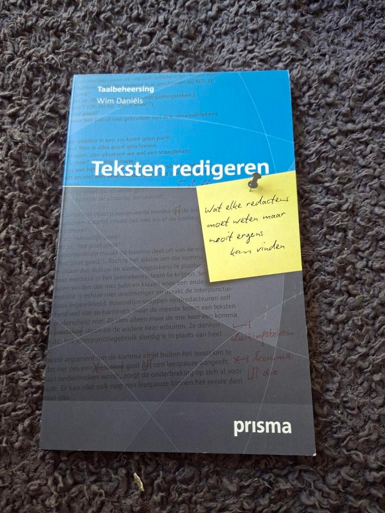 Prisma Taalbeheersing: Teksten Redigeren (Wim Daniels), Boeken, Studieboeken en Cursussen, Zo goed als nieuw, HBO, Alpha, Ophalen of Verzenden