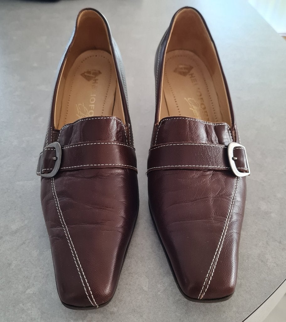 Nog nieuwe helioform schoenen - maat 38, Pumps, Bruin, Ophalen of Verzenden, Zo goed als nieuw