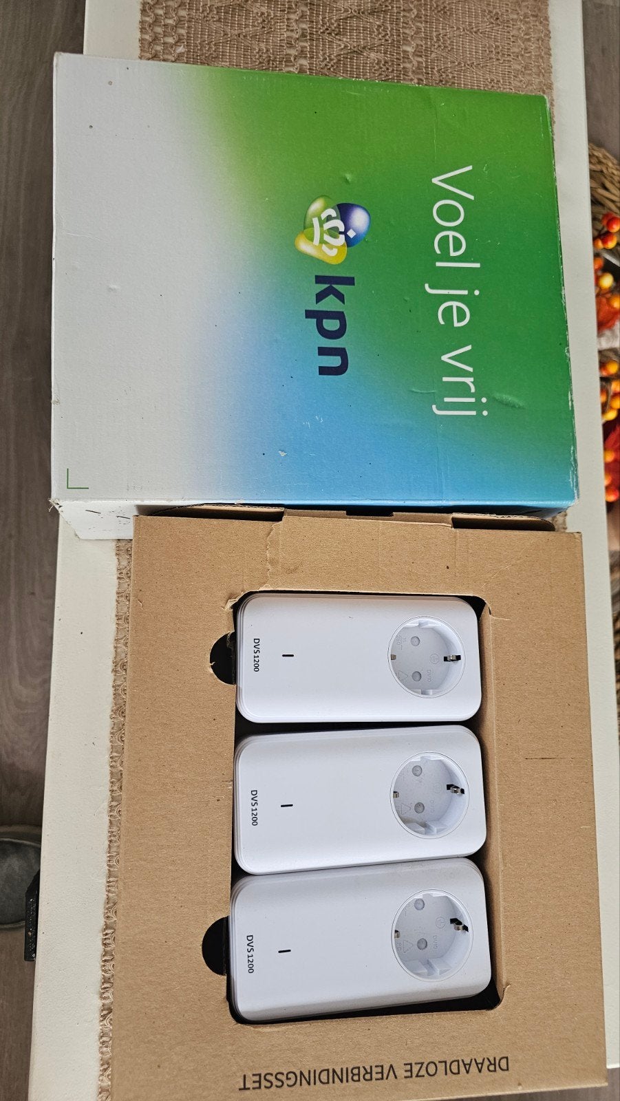 KPN DVS 1200 Draadloze Verbindingsset - 3 Powerline Adapters, Ophalen of Verzenden