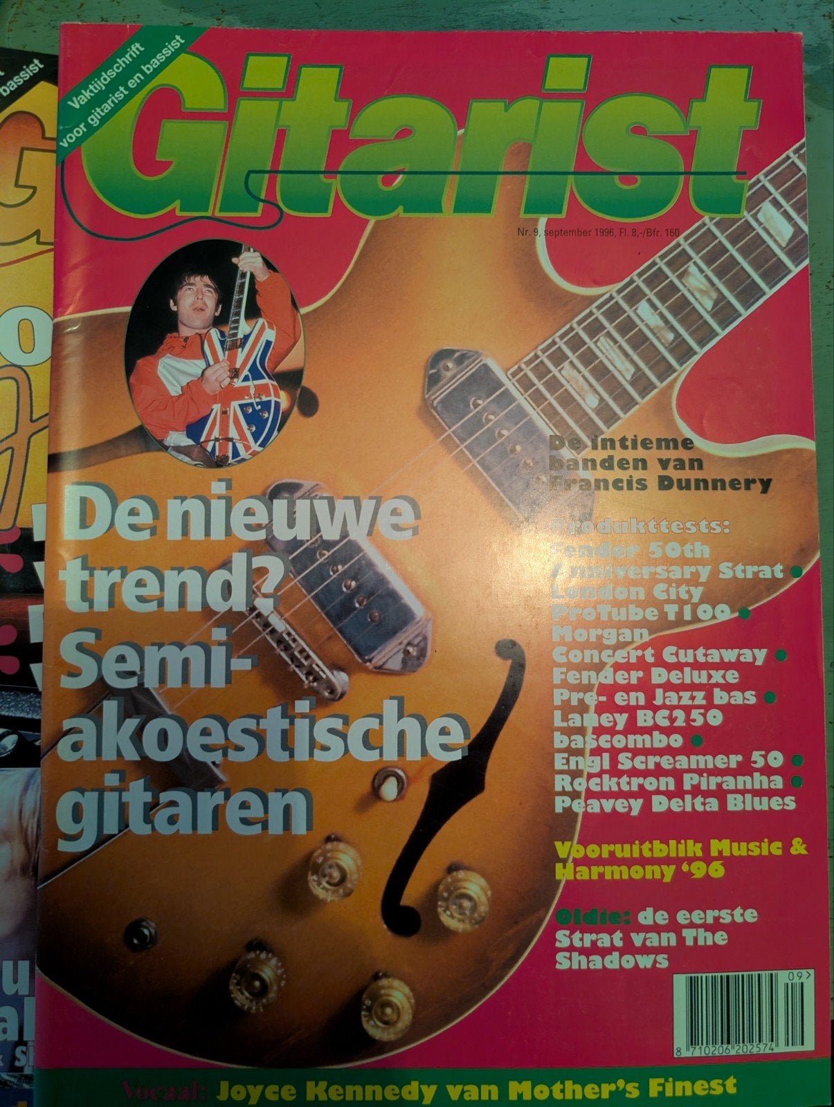 Tijdschrift Gitarist nr. 9 september 1996 – Noel Gallagher (, Amsterdam, Gitarist, Ophalen of Verzenden, .nl