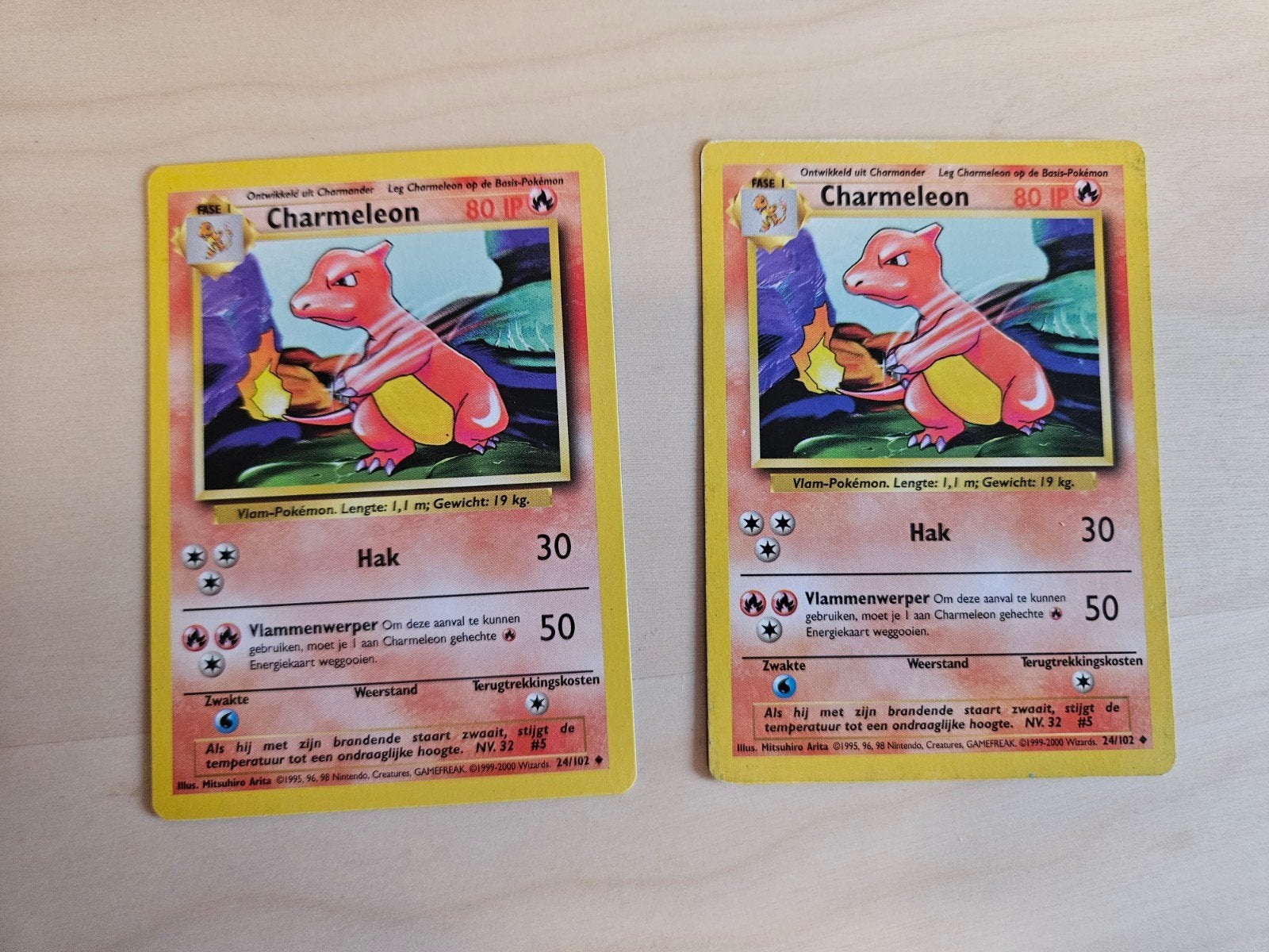 Charmeleon Base Set 24/102 NL, Ophalen of Verzenden, Gebruikt, Losse kaart