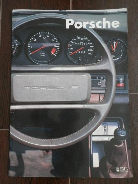 Map van Porsche met 6 posterfoto's van diverse Porsche's., Ophalen of Verzenden, Gebruikt, Auto's