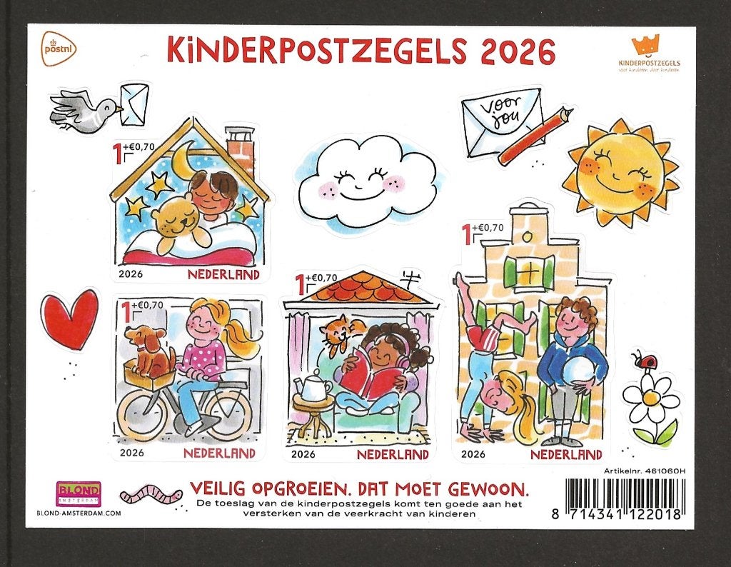 Velletje Kinderzegels 2026 Veilig Opgroeien, No ?, postfris, Ophalen of Verzenden, Postfris