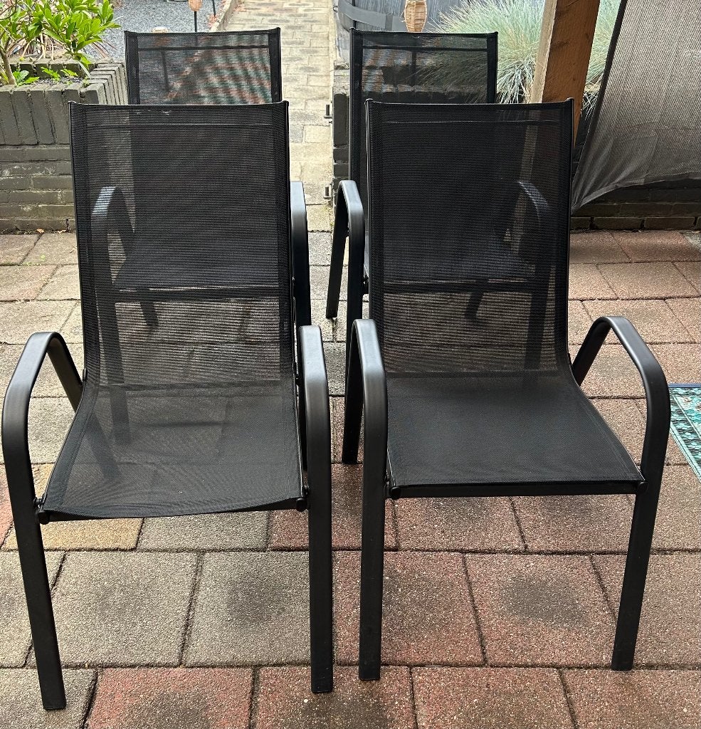 Tuinstoelen, Ophalen, Zo goed als nieuw, Kunststof, Stapelbaar
