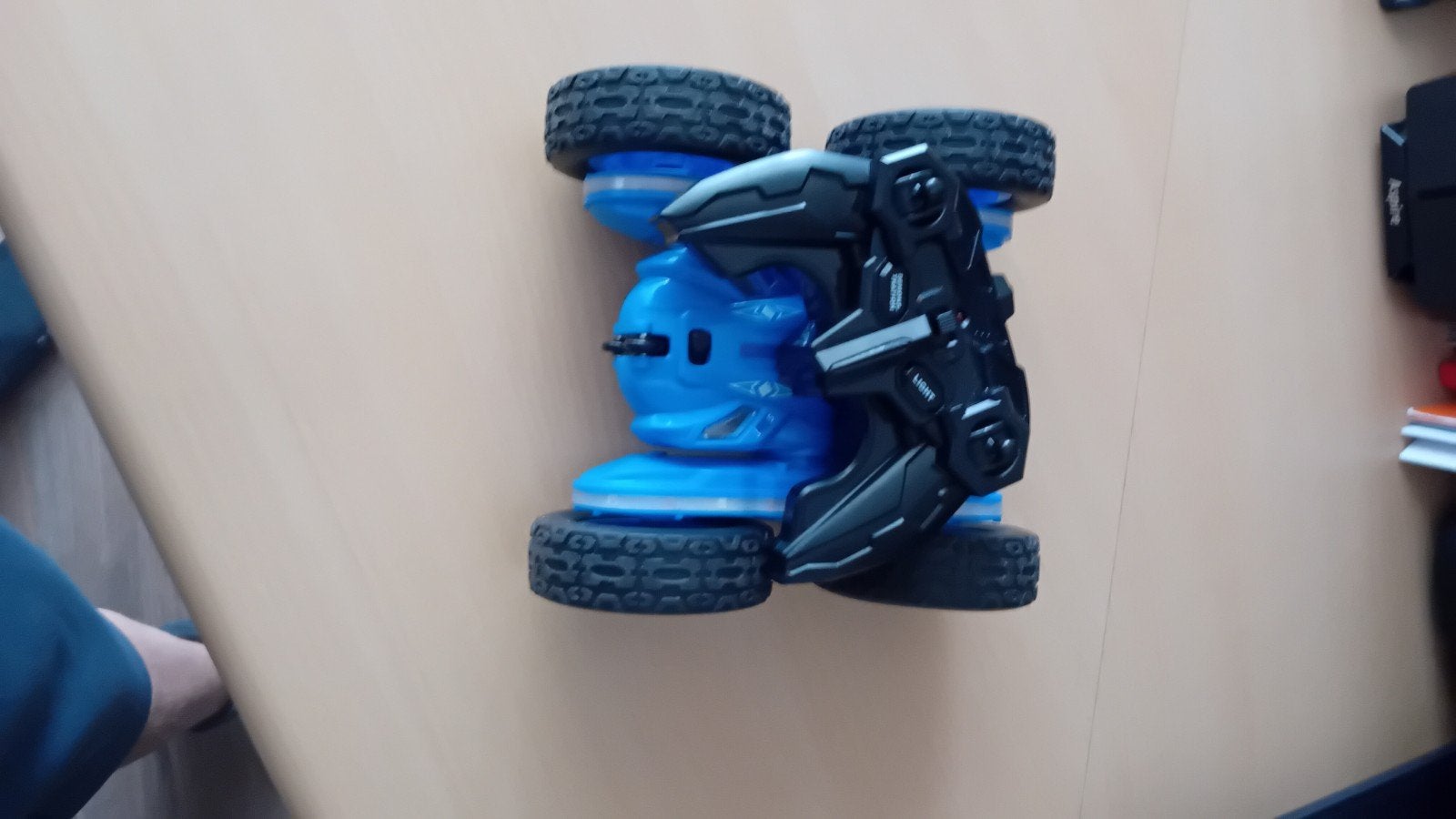 RC Stunt Auto met Afstandsbediening - Blauw, Gebruikt, Auto offroad, Overige schalen, Ophalen
