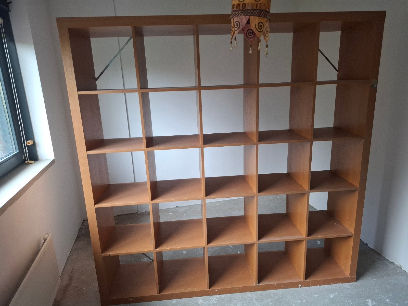 Ikea Kallax kast met 25 vakken, Met plank(en), Gebruikt, Modern, functioneel, 150 tot 200 cm