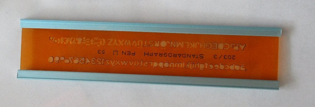 Rotring 203/3 tekensjabloon standardgraph pen 53, Ophalen of Verzenden, Overige typen
