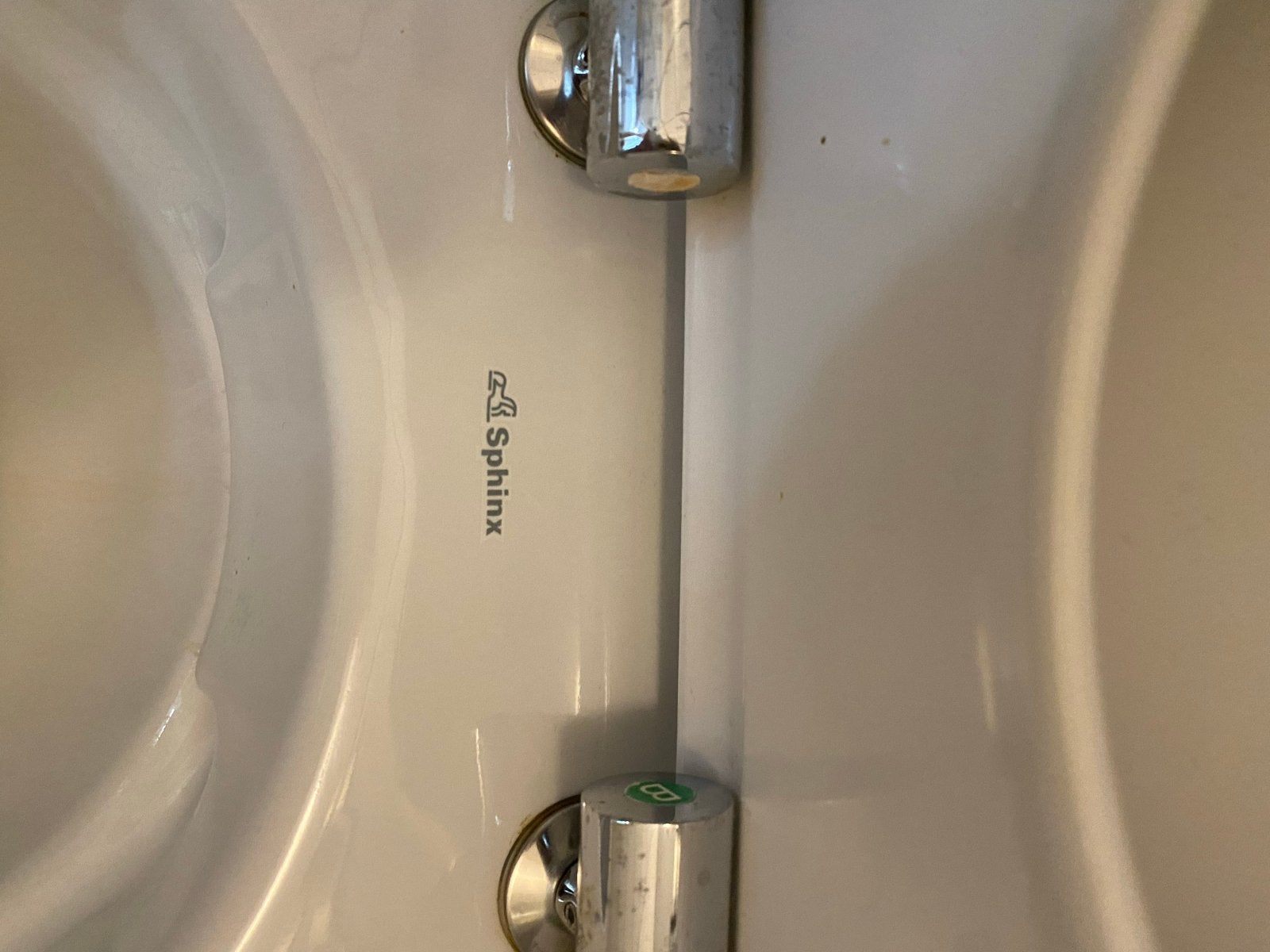 Sphinx wandcloset met Geberit inbouwreservoir en bedieningsp, Ophalen, Zo goed als nieuw, Toilet