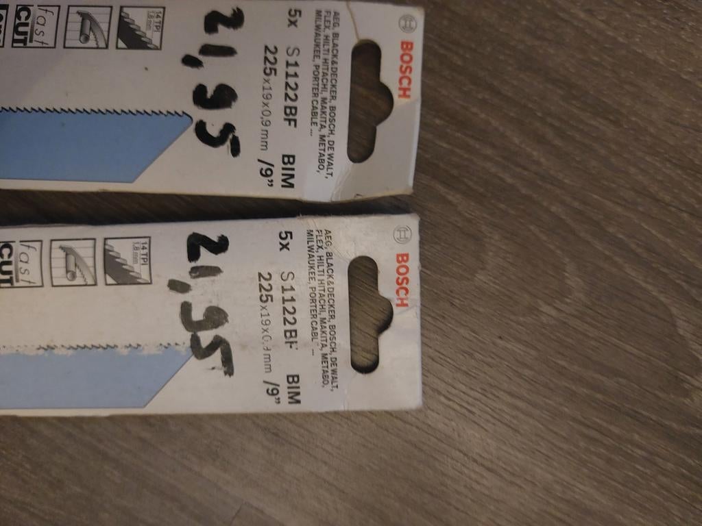 Bosch en Rems reciprozaagjes - Diverse sets verschillende so, Ophalen of Verzenden, Nieuw, Reciprozaag, Bosch, Rems