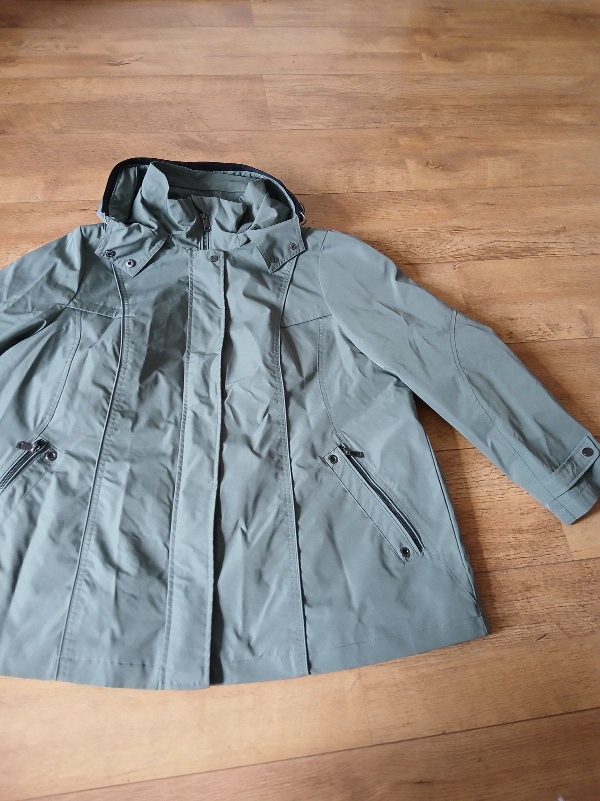 M&S Mode Groene Jas Maat 54, Maat 46/48 (XL) of groter, Ophalen of Verzenden, Zo goed als nieuw, M&S Mode