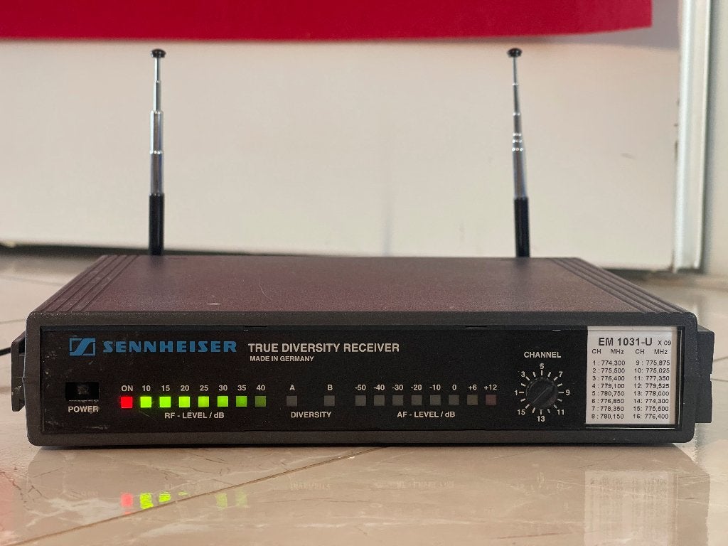 Sennheiser EM 1031-U True Diversity Wireless Mic Receiver, N, Overige typen, Ophalen of Verzenden, Sennheiser