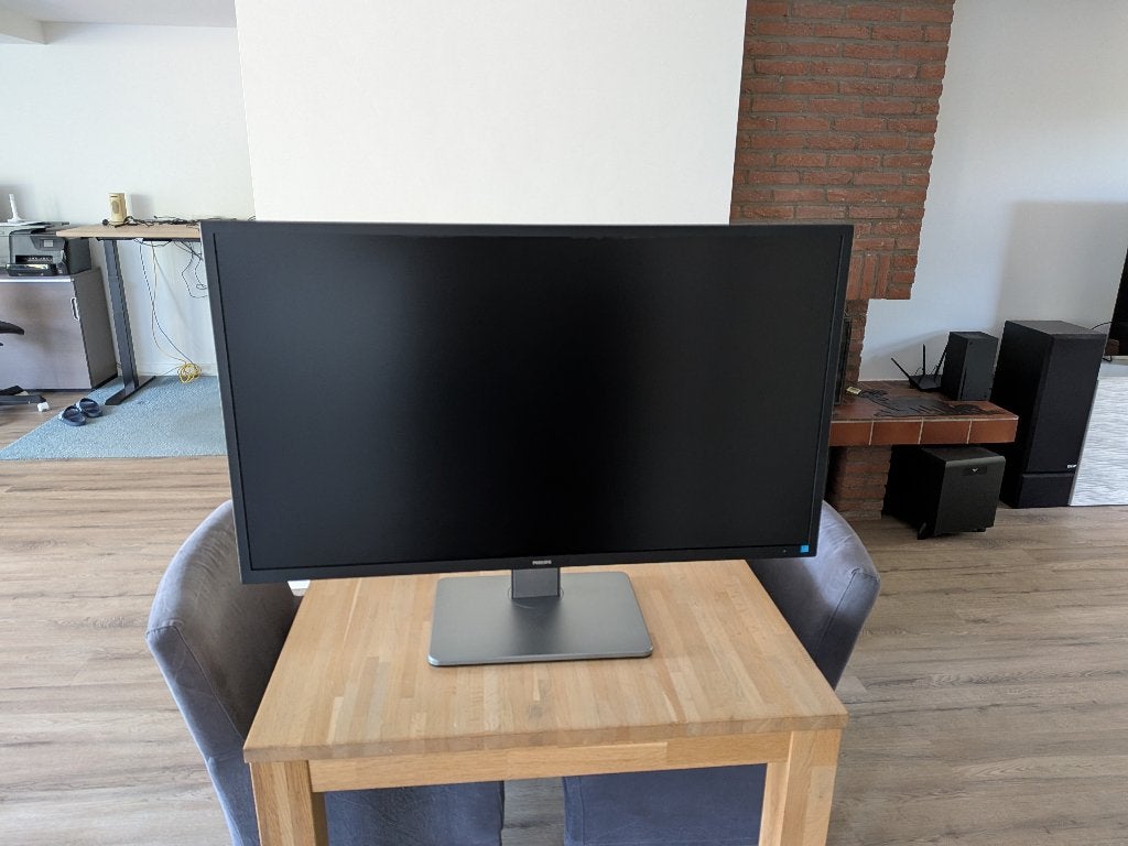 Philips 439P1/00 monitor 43 inch 4K met USB-C hub, Ophalen, In hoogte verstelbaar, 3 tot 5 ms, Phillips.