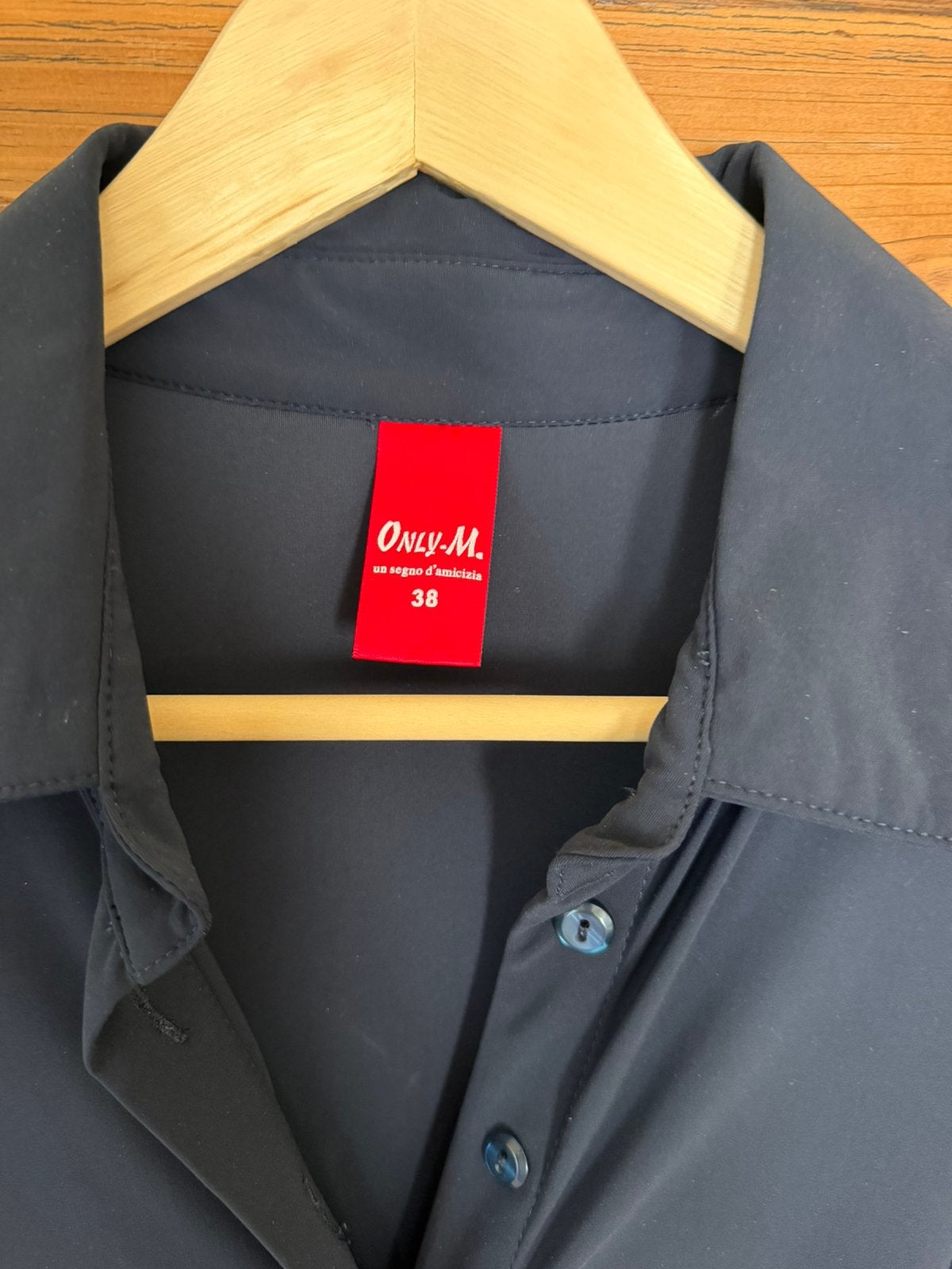 Only-M maxi jurk maat M/38 | travelstof | doorknoopjurk, Maat 38/40 (M), Blauw, Ophalen of Verzenden, Zo goed als nieuw