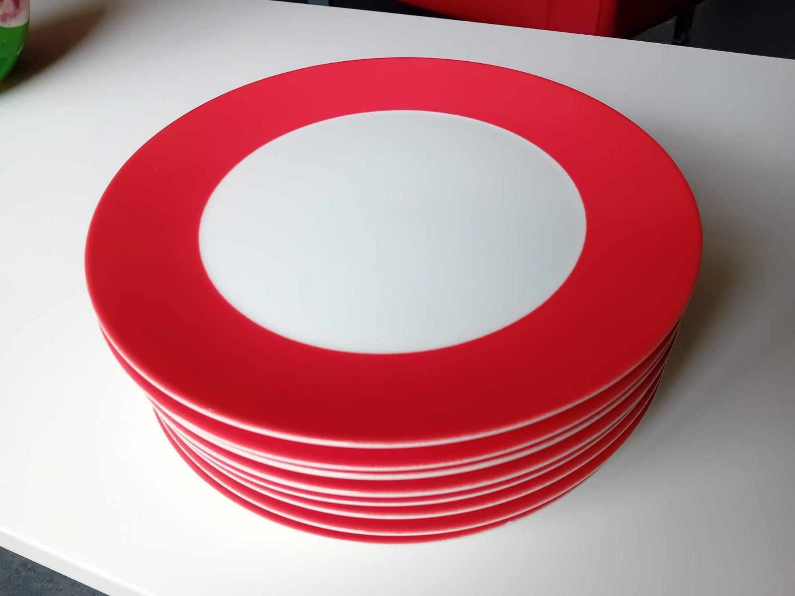 8 dinerborden 27 cm Hema Ceramic Premier rood NOOIT gebruikt, Ophalen of Verzenden, Nieuw