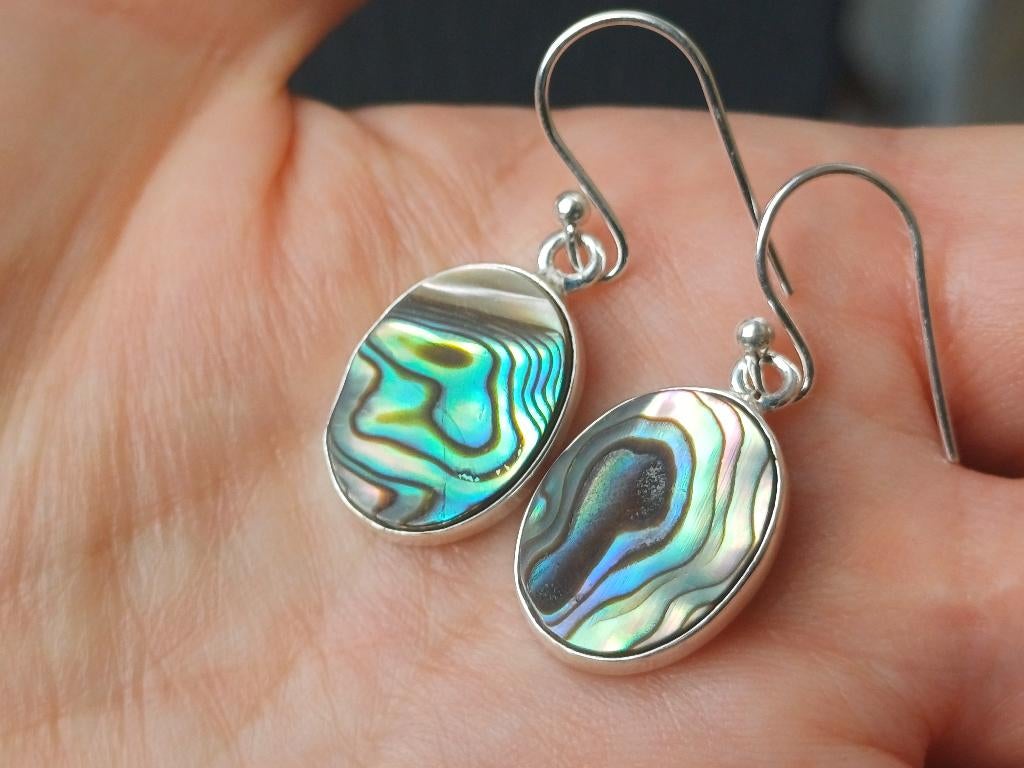 Vanoli 925 zilveren oorbellen met abalone, Daiva1973@hotmail.com, Hangers, Vanoli, Overige kleuren