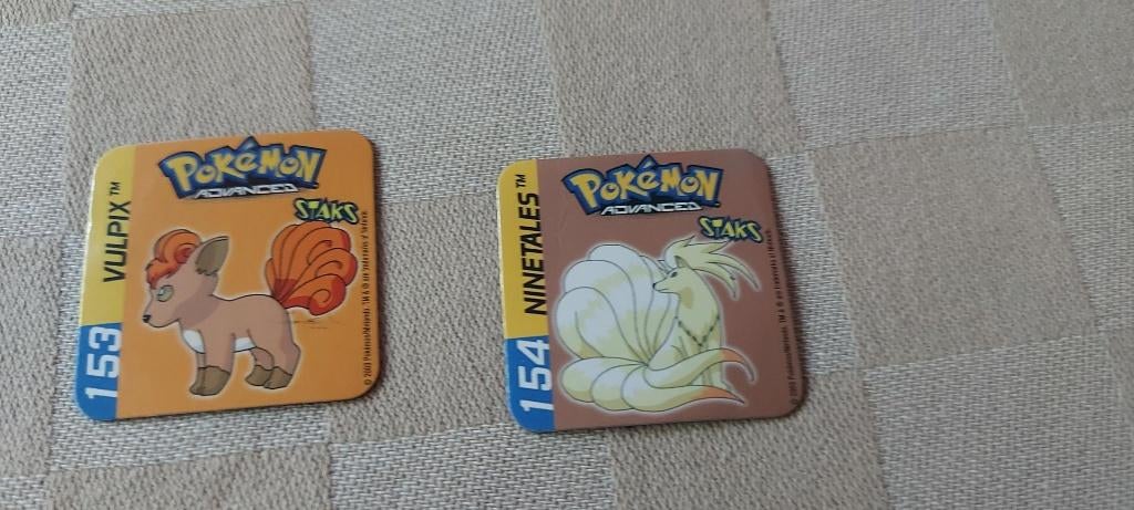 magneten speelgoed pokemon panini staks Vulpix Ninetales, Ophalen of Verzenden, Nieuw