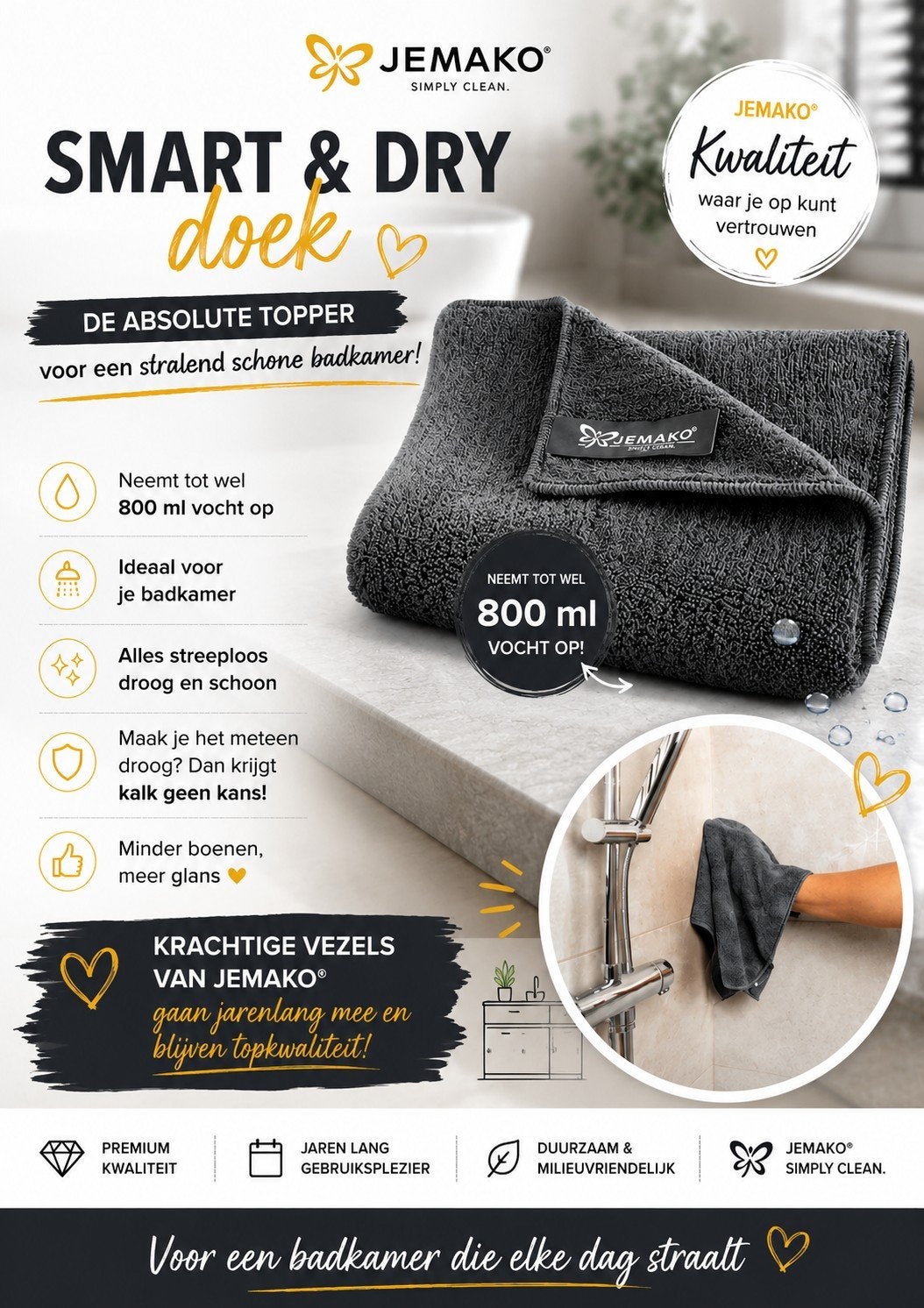 Jemako Schoonmaakproducten: Advies, Korting & Duurzaamheid, Huis en Inrichting, Schoonmaakartikelen, Ophalen of Verzenden