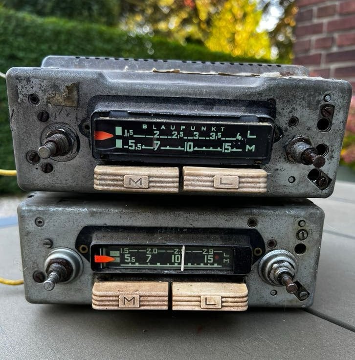 2 Blaupunkt Bremen buizenradio’s voor Oldtimers, Ophalen of Verzenden
