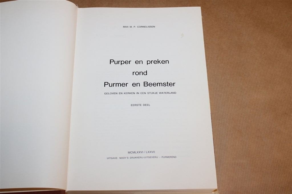 Purper en Preken — Kerken in Purmer en Beemster, Ophalen of Verzenden, Gelezen