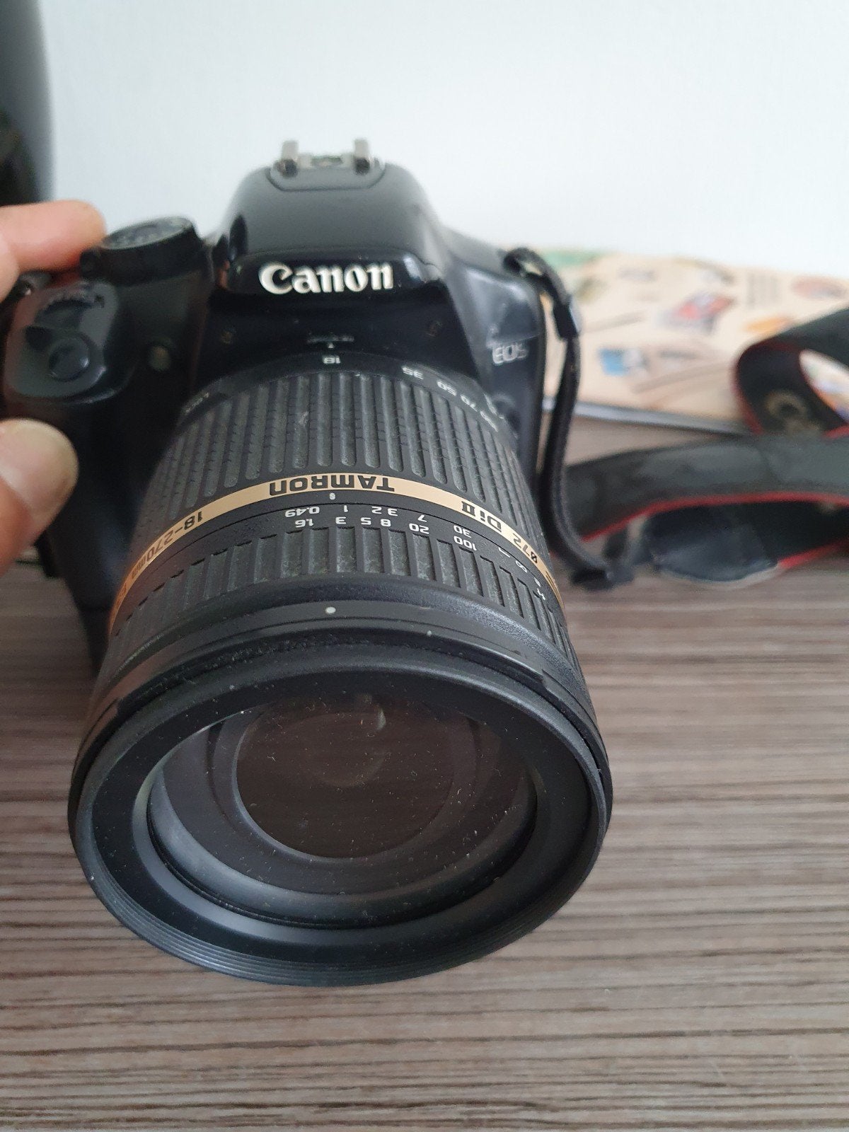 Canon spiegelreflex camera 450D, Ophalen of Verzenden, Zo goed als nieuw, Canon, Geen optische zoom