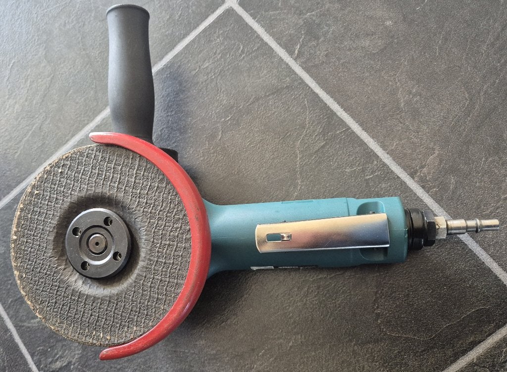 Parkside pneumatische haakse Slijper PDWS 125 A1, Ophalen of Verzenden, Zo goed als nieuw, 700 tot 1000 watt, Haakse handslijpmachine