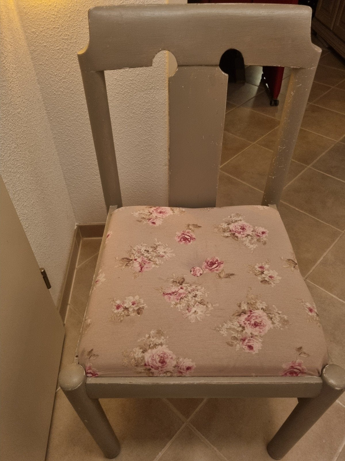 4 brocante stoelen, Huis en Inrichting, Ophalen, Gebruikt, Wit, Twee