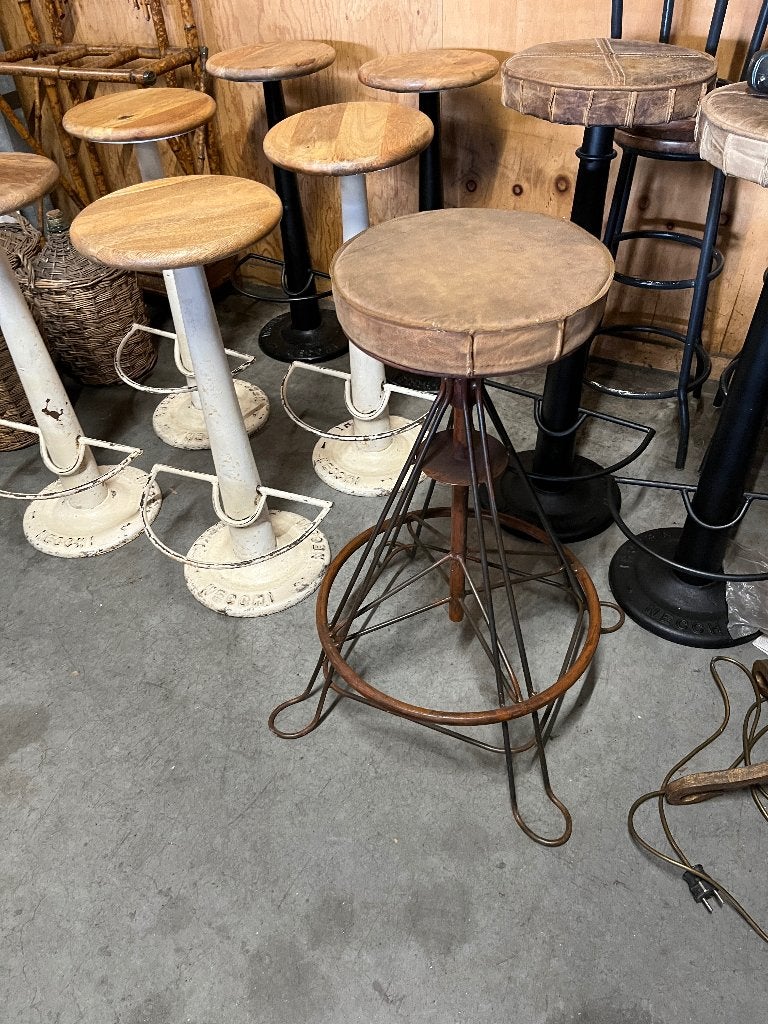 Industriele barkruk 78 cm hoog, Huis en Inrichting, Ophalen, Gebruikt, Met voetsteun, 60 tot 90 cm