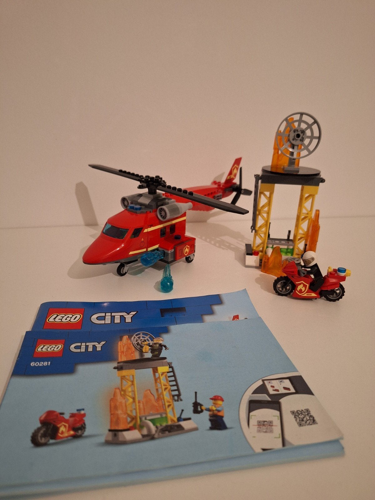 Lego city 60281 brandweer helikopter compleet met, City, Lego, Ophalen of Verzenden, Zo goed als nieuw