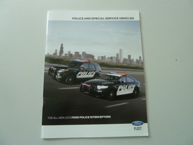 2013 Ford Police & Special Service Vehicles Brochure USA, Ophalen of Verzenden, Zo goed als nieuw, Ford