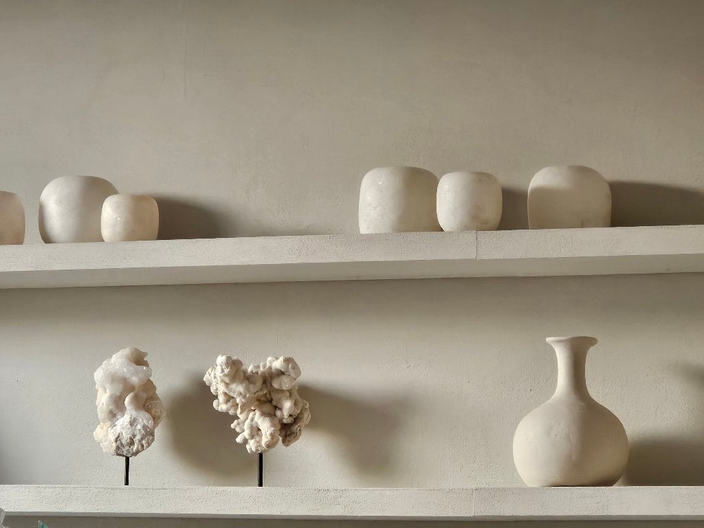 Beton cire vaas, Huis en Inrichting, Woonaccessoires | Vazen, Steen, Overige kleuren, Ophalen of Verzenden, Zo goed als nieuw