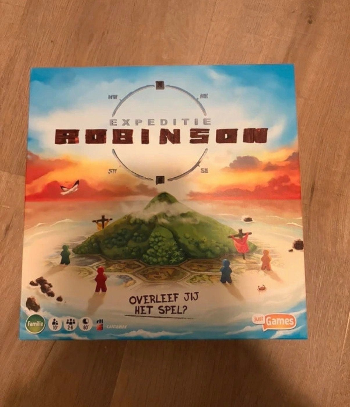 Expeditie Robinson Bordspel - Just Games, Drie of vier spelers, Verzenden, Gebruikt