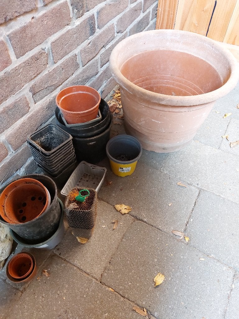 Plantenpotten kweekbakjes GRATIS, Tuin en Terras, Ophalen, Kunststof, Gebruikt, Rond