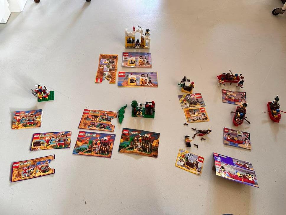LEGO Piraten lot (jaren 80/90) vintage, Ophalen of Verzenden, Gebruikt